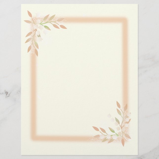 Lily of the Valley on Cream Stationery (Framsida)