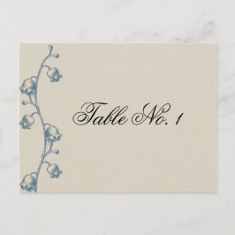 Lily of the Valley on Ecru Linen Bordsnummer
