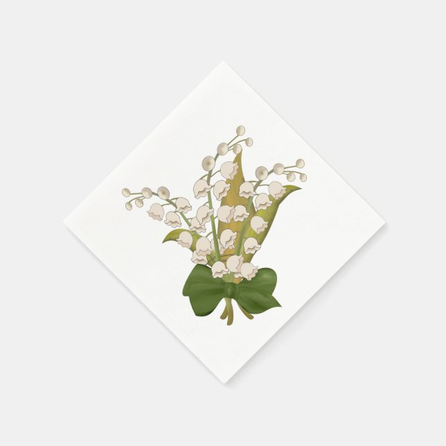 Lily of the valley pappersservett (Hörn)