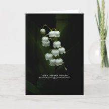 Lily of the Valley Påsk/Christian Greeting Card