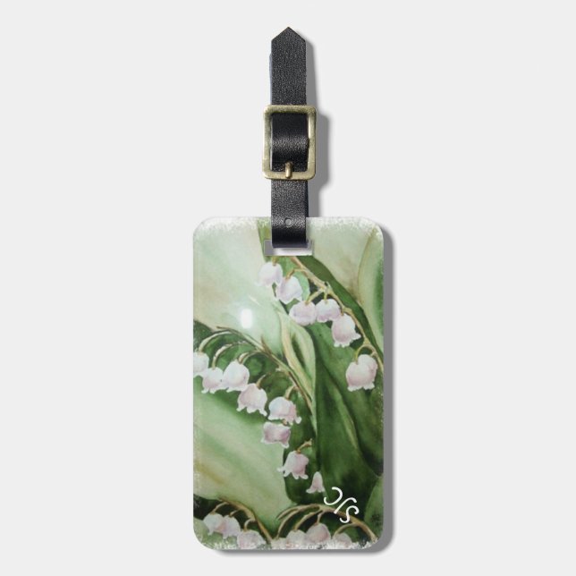 LILY OF THE VALLEY PERSONLIG BAGAGEBRICKA (Vertikal Framsida)