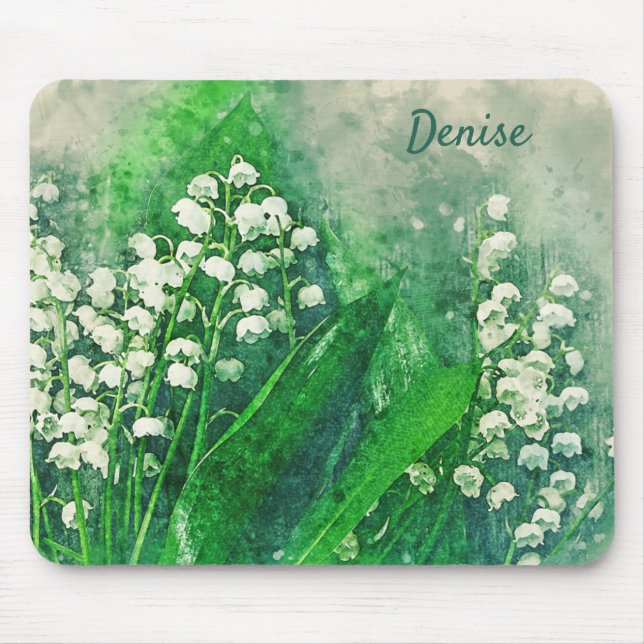 Lily of the Valley Personlig Mouse Pad Musmatta (Framsidan)