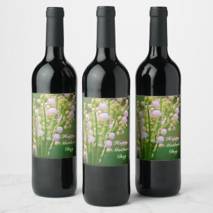 Lily of the valley personlig vinetikett vinflaska etikett