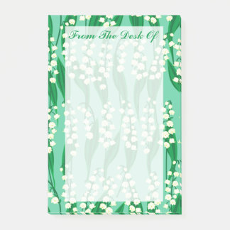Lily of the Valley Post-it Notes Block