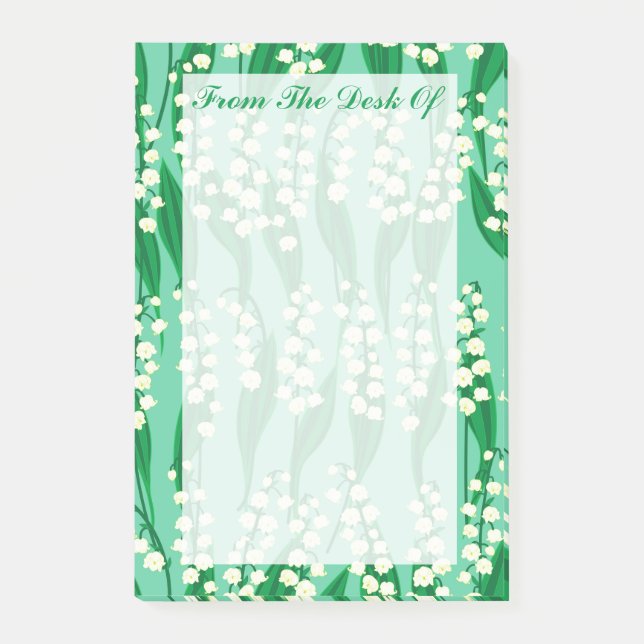 Lily of the Valley Post-it Notes Block (Framsida)
