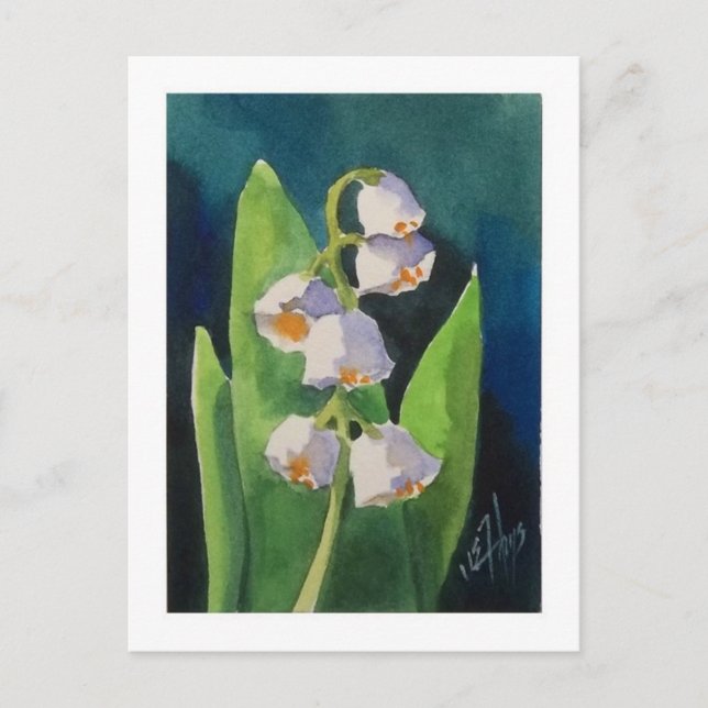 Lily of the Valley Postcard Vykort (Framsida)