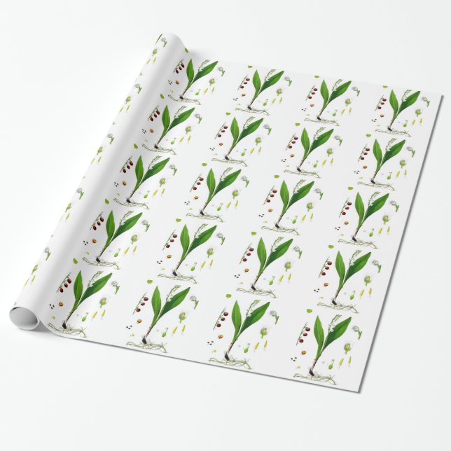 Lily of the Valley Presentpapper (Utrullad)