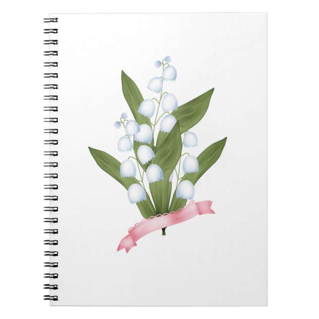 Lily of the valley, retro anteckningsbok (Framsidan)