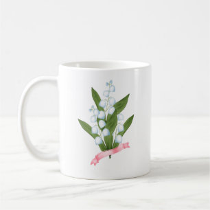 Lily of the valley, retro kaffemugg
