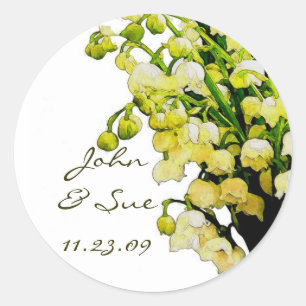Lily of the Valley - Sticker Runt Klistermärke