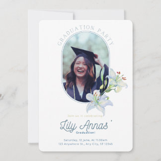 Lily of the Valley Studenten Card Inbjudningar