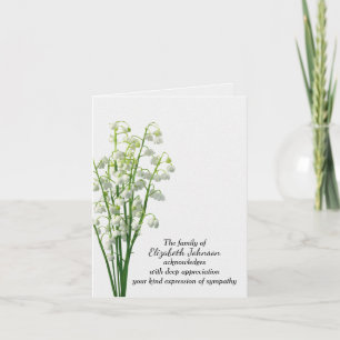 Lily of the Valley Sympathy Tack from Family Kort