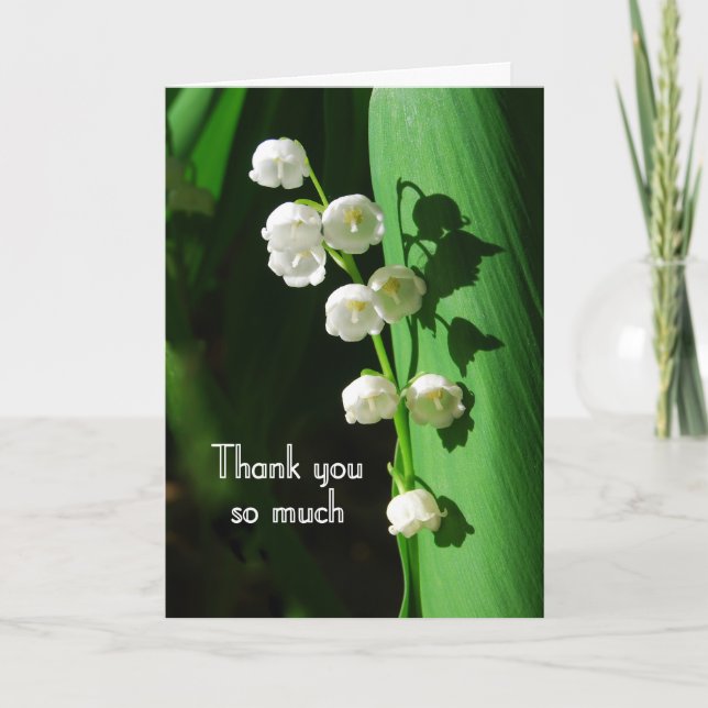 Lily of the Valley Tack Kort (Framsida)