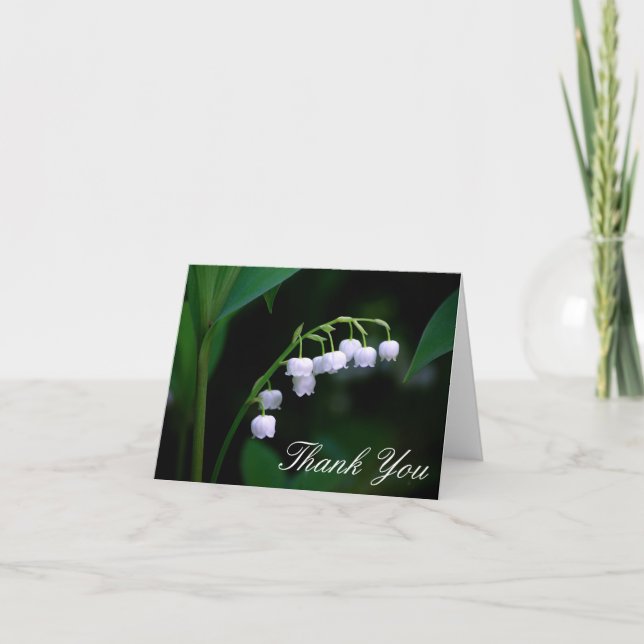 Lily of the Valley Tackkort Card Blank Insid (Framsida)