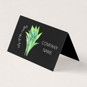 Lily of the valley vild blommor visitkort