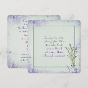Lily of the Valley Vow Renewal Inbjudningar
