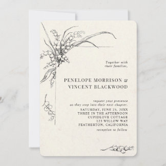 Lily-of-the-Valley Wedding Invitation Inbjudningar