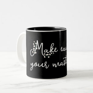 Lily of the Valley with Quote Två-Tonad Mugg