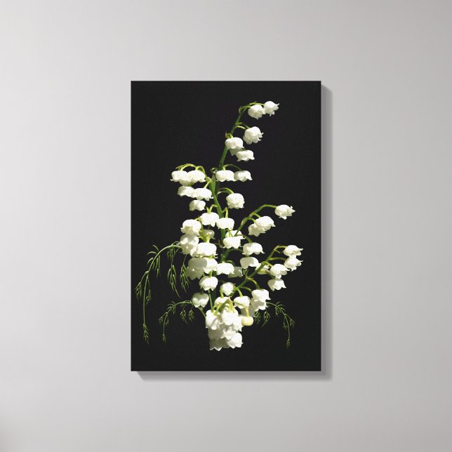 Lily of the Valley Wrapped Canvas (Framsida)