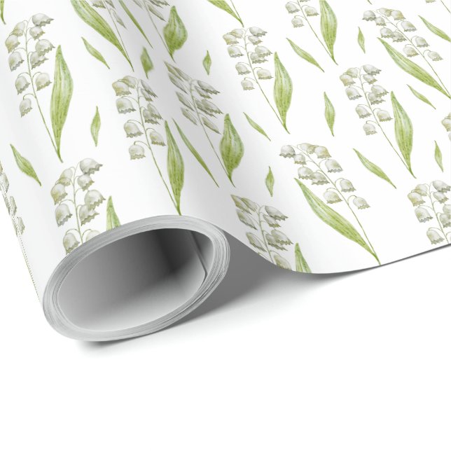 Lily of the Valley Wrapping Papper Presentpapper (Rullad Hörn)