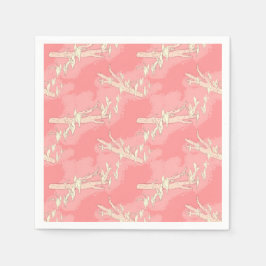 Lily-of-the-vallley Rosa Vår blommor Pappersservett