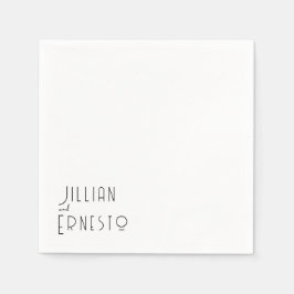 Lily of Valley Collection || Vit Anpassningsbar Pappersservett