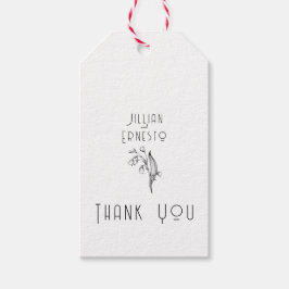 Lily of Valley Collection || Vit Anpassningsbar Presentetikett