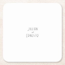 Lily of Valley Collection || Vit Anpassningsbar Underlägg Papper Kvadrat