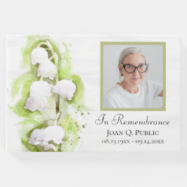 Lily of Valley Flowers Firande of Life Funeral Gästböcker