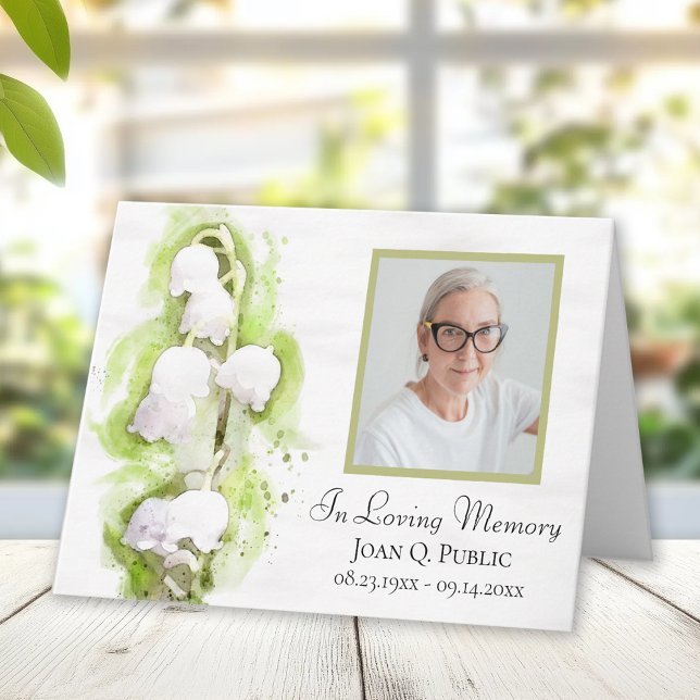 Lily of Valley Flowers Funeral Sympathy Tack (Skapare uppladdad)