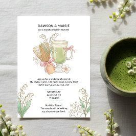 Lily of Valley Matcha Tillverkad i Himmelska Brudp Inbjudningar
