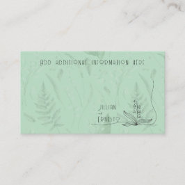 Lily of Valley med Ferns || Mjuk Grönt med grafik Tilläggskort