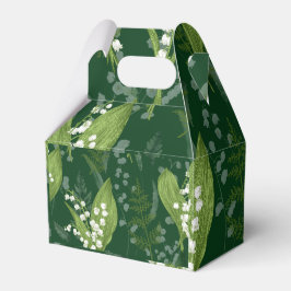 Lily of Valley med Ferns || Mörk grönt Presentaskar