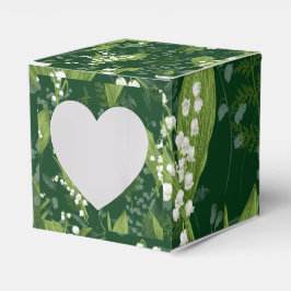 Lily of Valley med Ferns || Mörk grönt Presentaskar