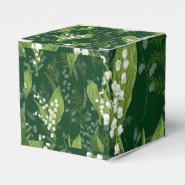 Lily of Valley med Ferns || Mörk grönt Presentaskar