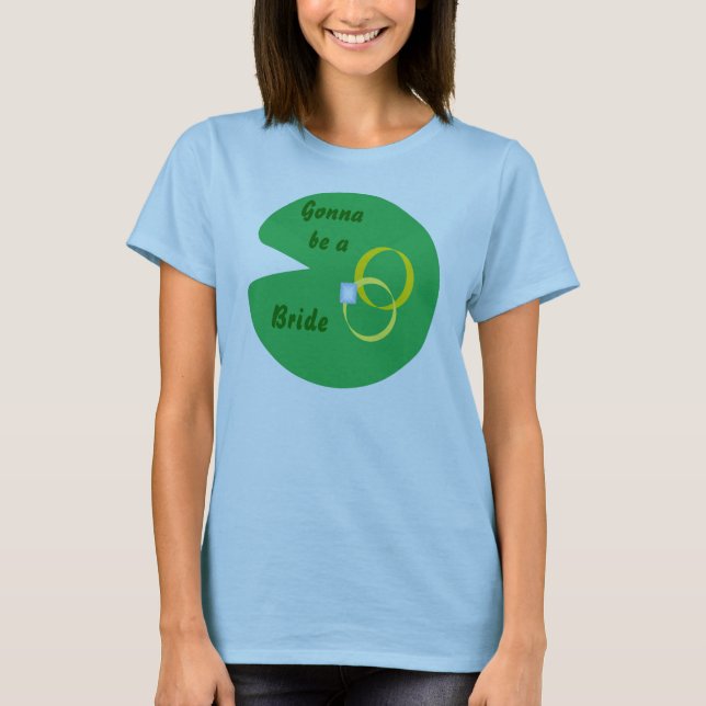 Lily Pad Bröllop - ska bli Bride Tee Shirt (Framsida)