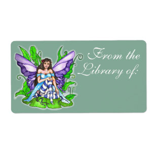 Lily Pad Fairy Bok etikett Fraktsedel