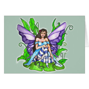 Lily Pad Fairy Hälsningskort
