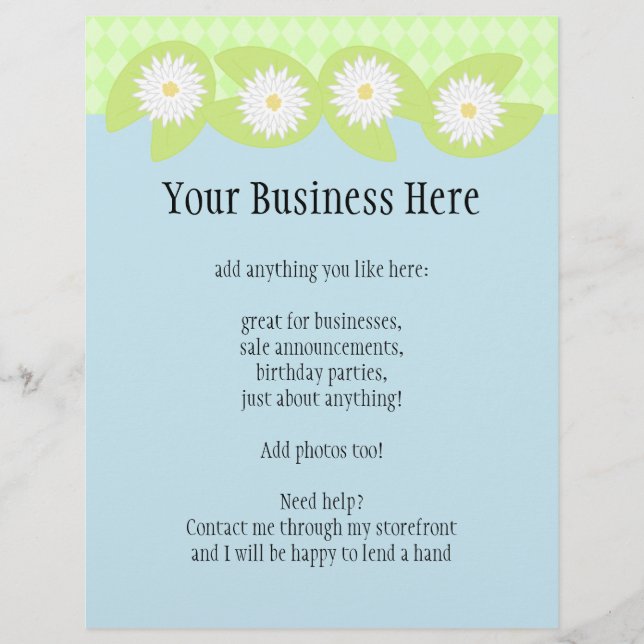 Lily Pad Flyer (Framsidan)