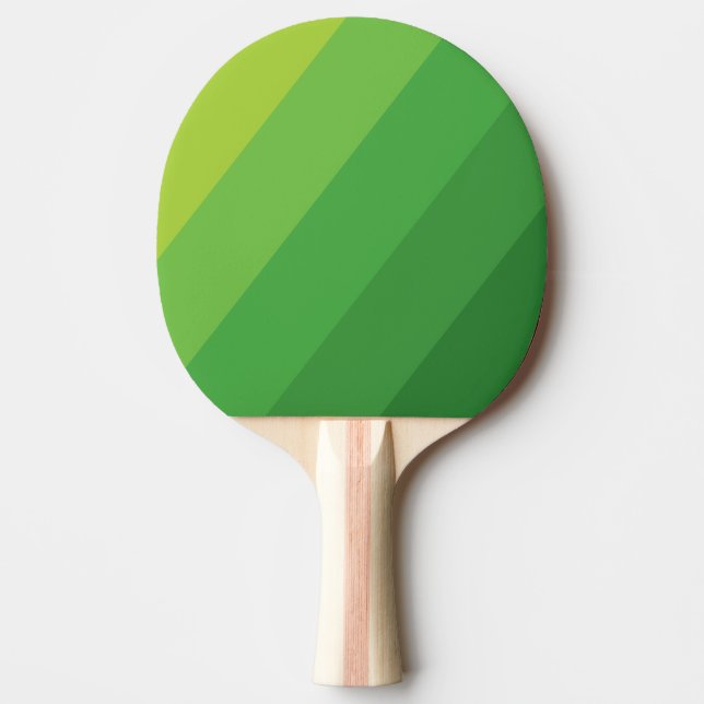 Lily Pad Grön Fet Ränder Pingisracket (Framsidan)