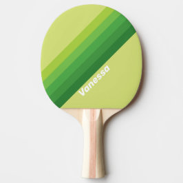 Lily Pad Gröna Ränder med Namn Pingisracket
