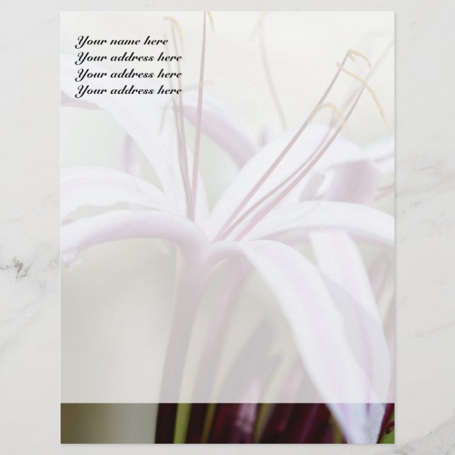 Lily Personligt Brevpapper (Framsida)