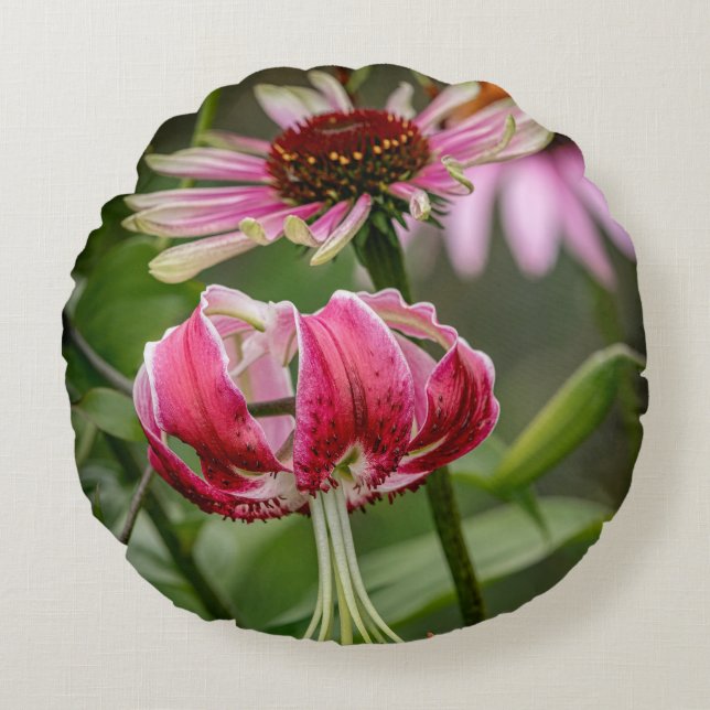 Lily Pillow Rund Kudde (Framsidan)