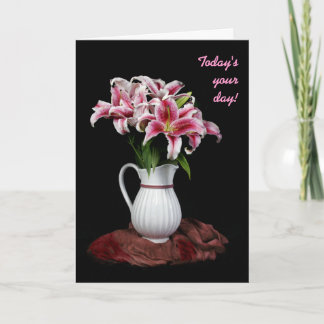 Lily Pitcher Birthday Card Kort