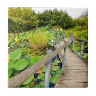 Lily Pond Ceramic Tile Kakelplatta