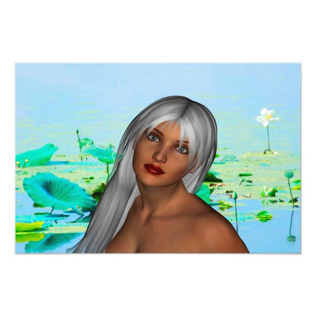 Lily Pond Fototryck (Framsidan)