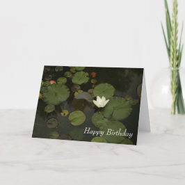 Lily Pond Grattis på födelsedagen Greeting Card Tack Kort