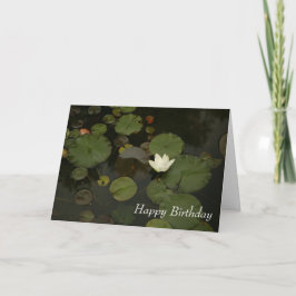 Lily Pond Grattis på födelsedagen Greeting Card Tack Kort