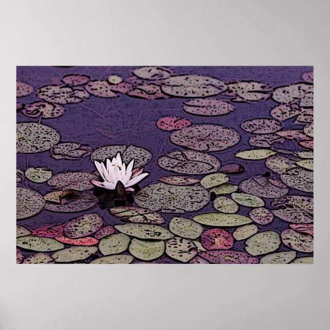 lily Pond-kanvastryck Poster (Framsidan)