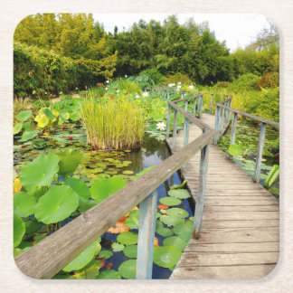Lily Pond Papper Underlägg Kvadrat